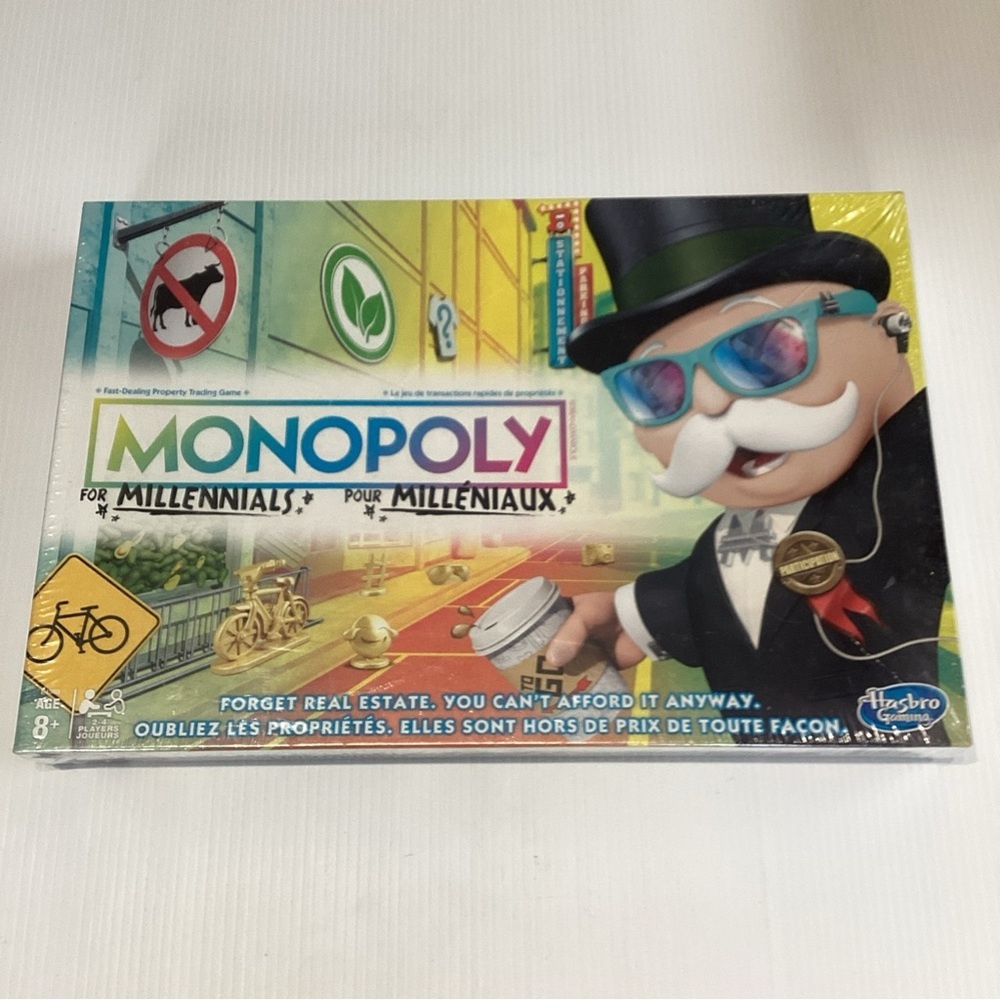 Hasbro Board Game Canadian Edition Monopoly For Millennials New Sealed